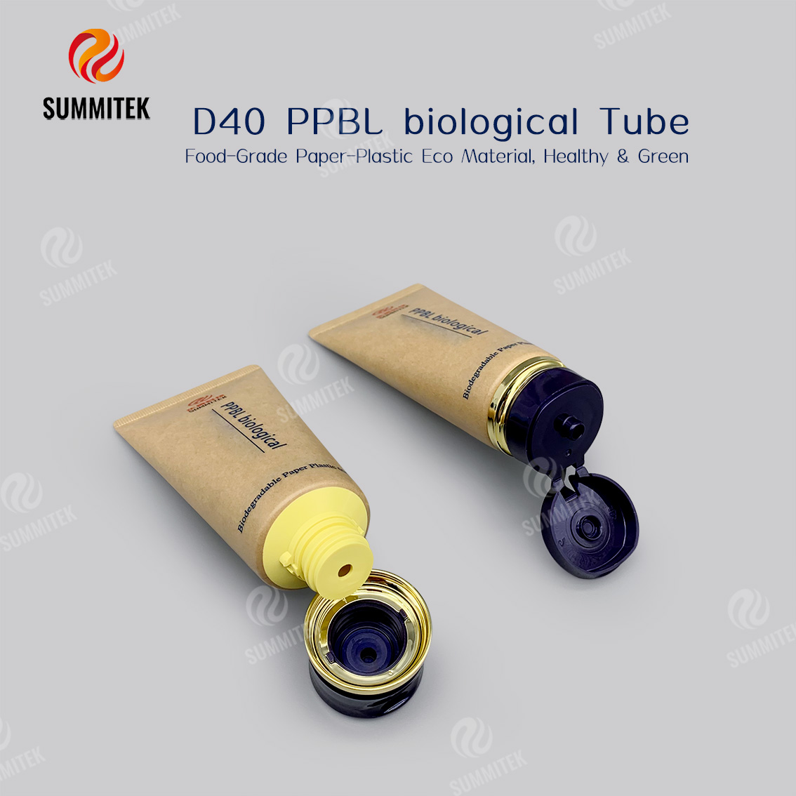 D40 生分解性紙管 | 60% PPBL エコ化粧品包装